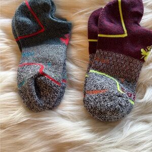 BOMBAS New Green  and Burgundy Ankle Patterned Socks